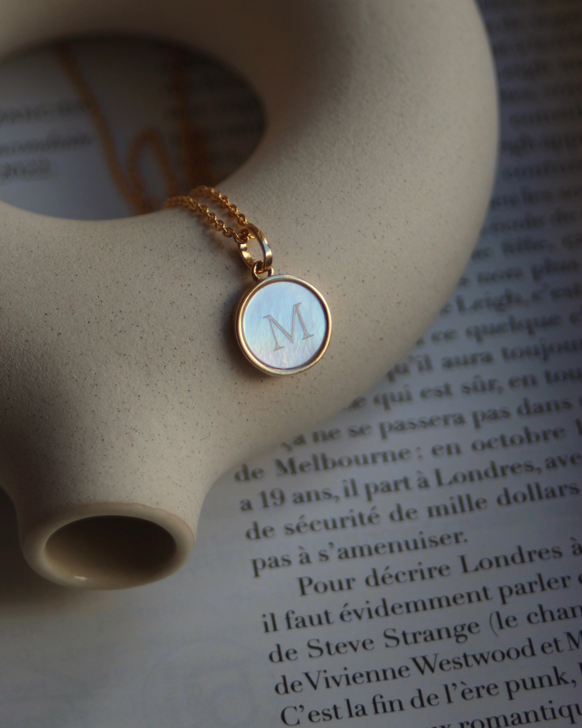 Pendentif nacre (personnalisable)