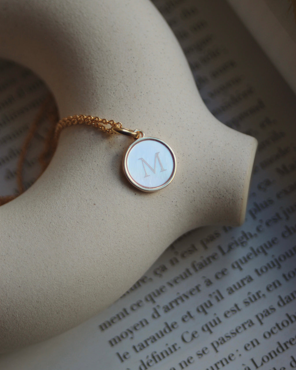 Pendentif nacre (personnalisable)