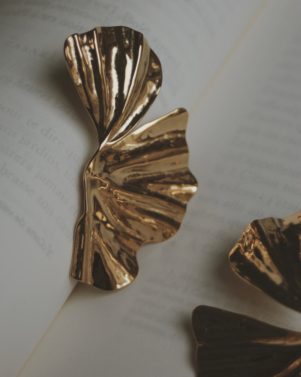 Boucles d'oreilles grand pétale