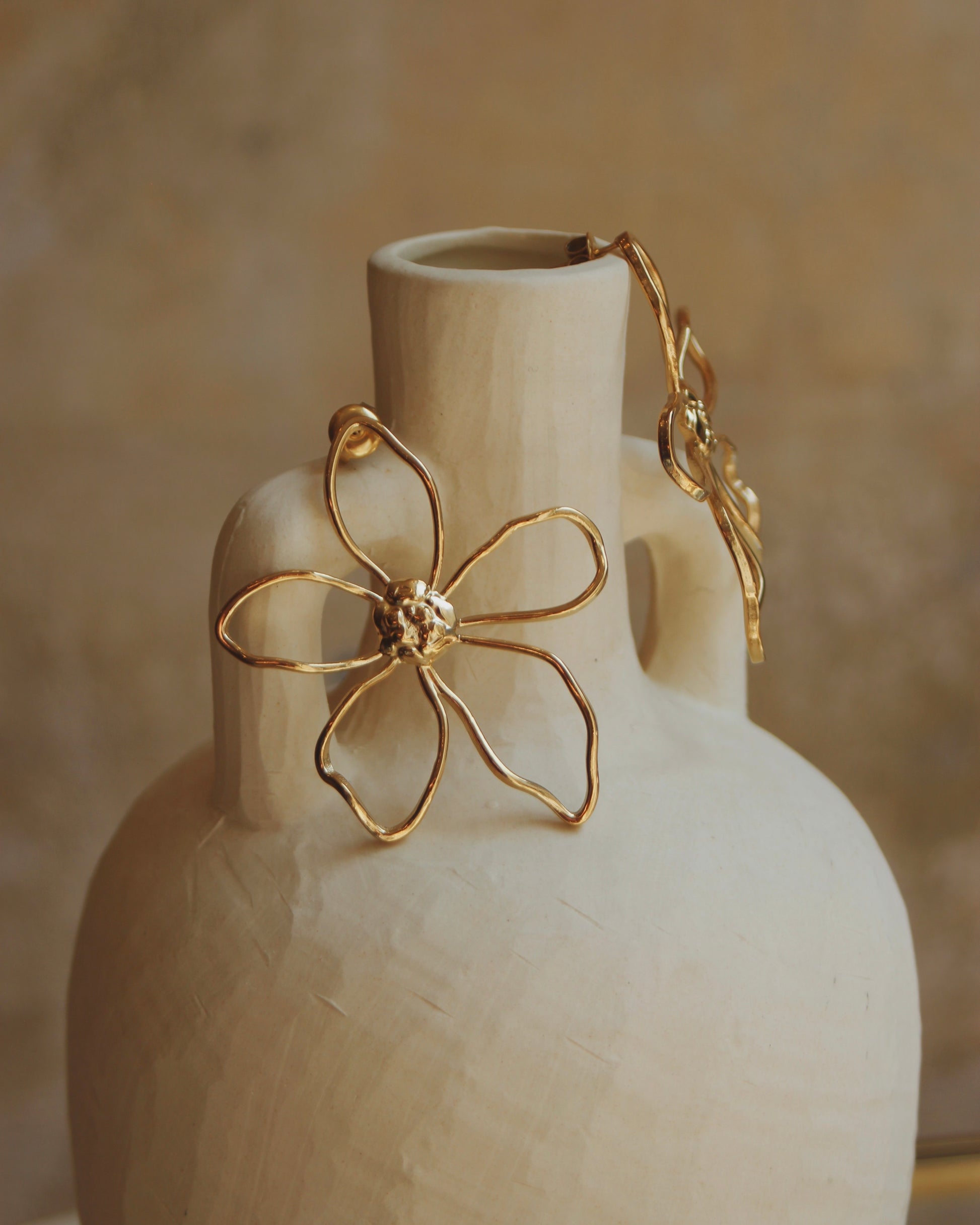Boucles d’oreilles fleur