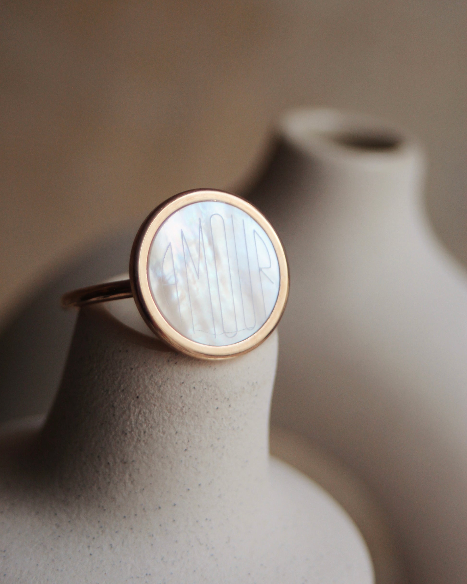 Bague Nacre (personnalisable)