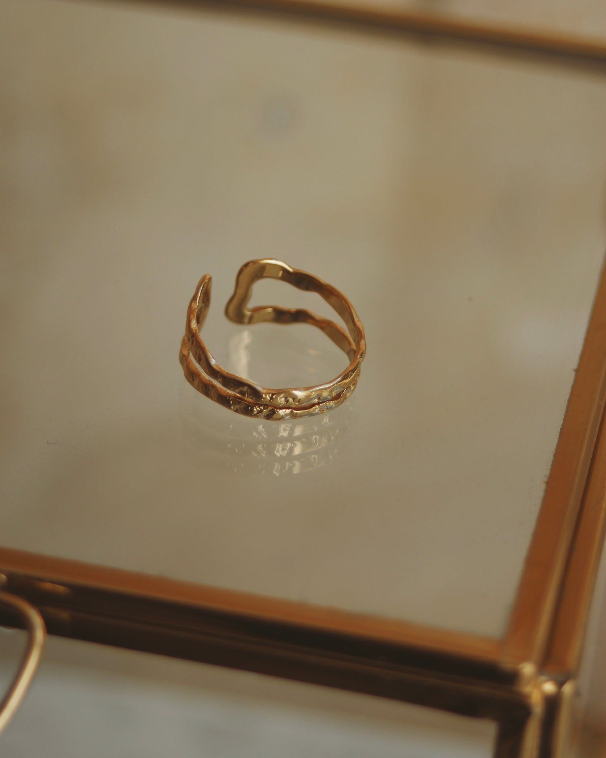Bague martelée