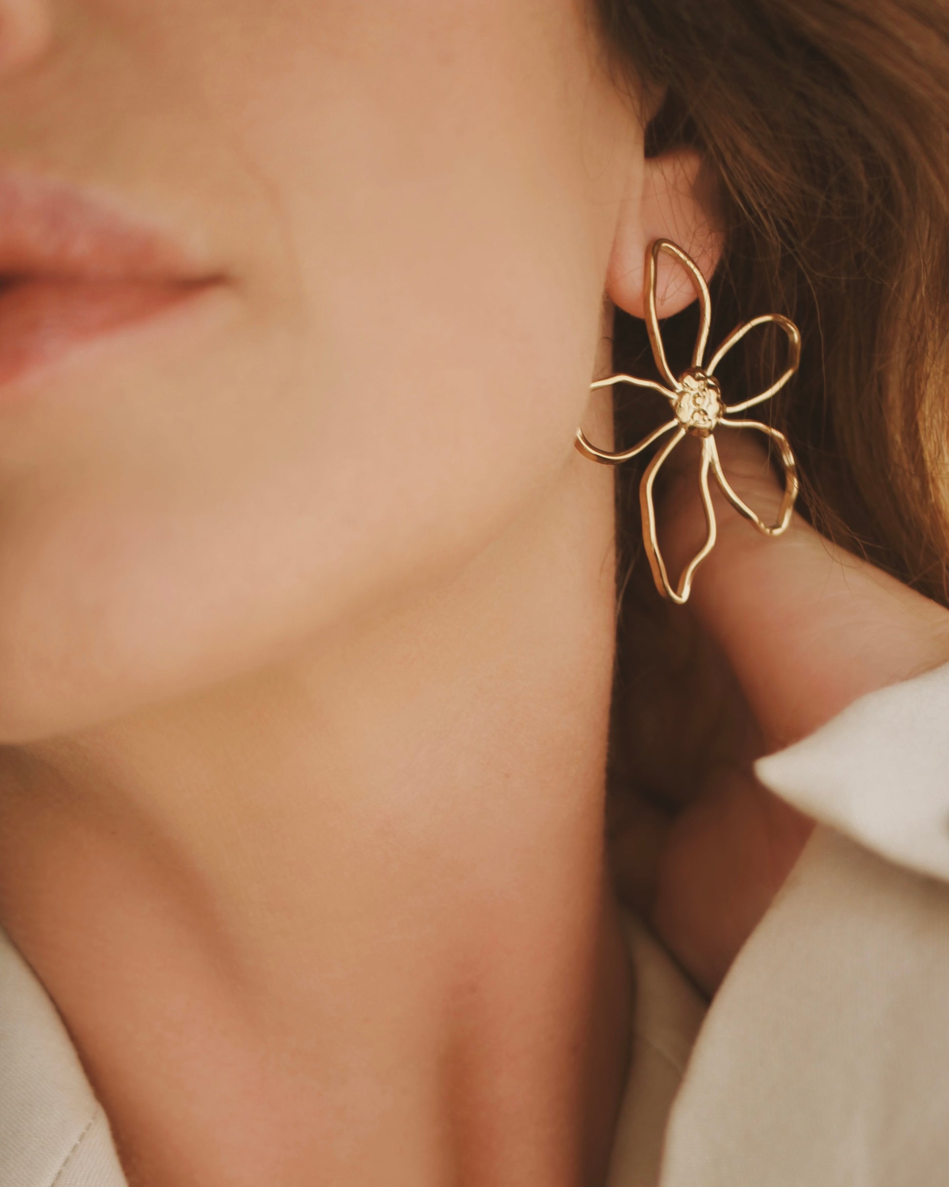 Boucles d’oreilles fleur