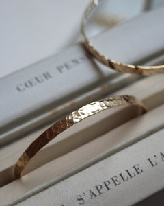Bracelet ruban martelé (personnalisable)