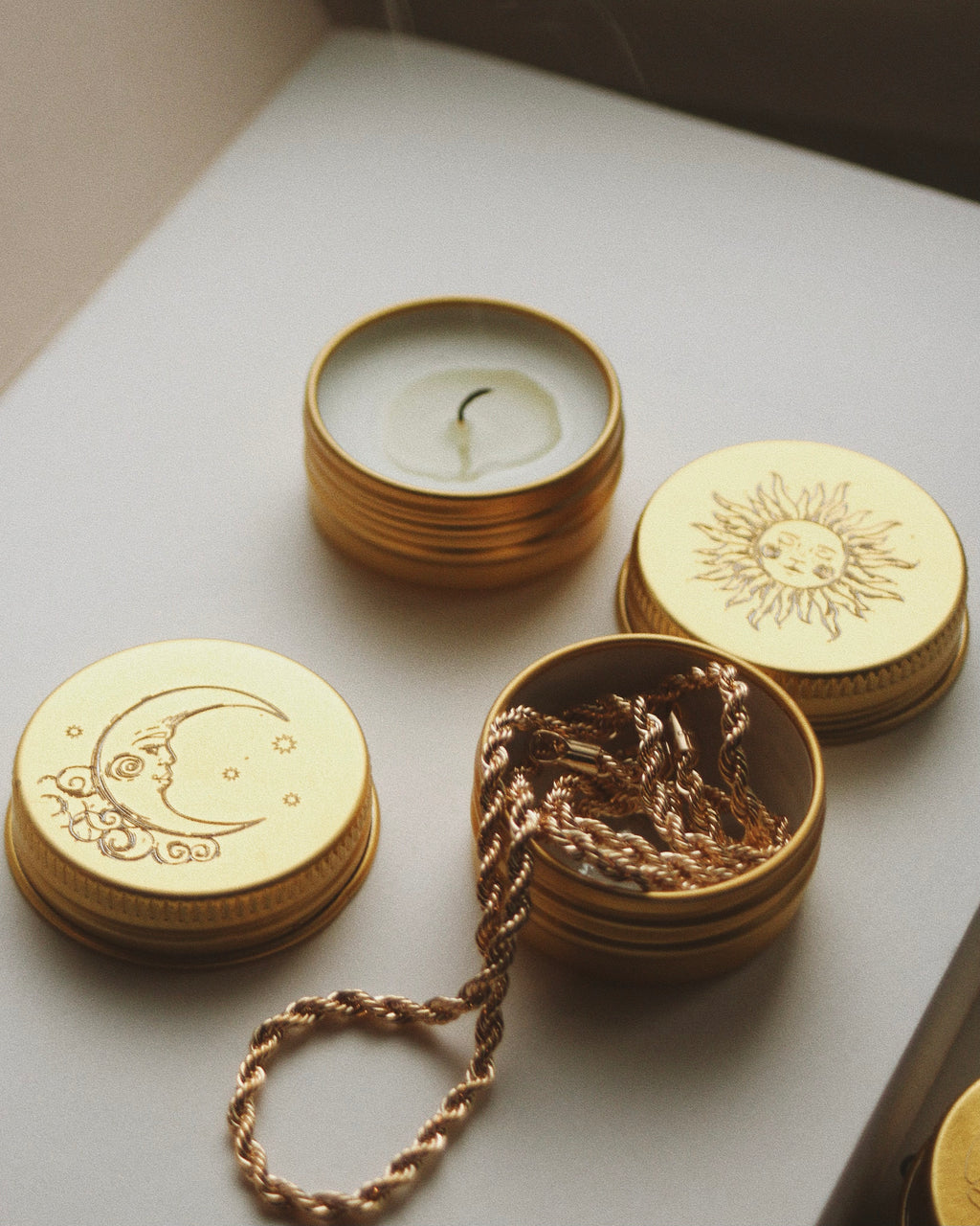 Mini bougie/boîte à bijoux (personnalisable)