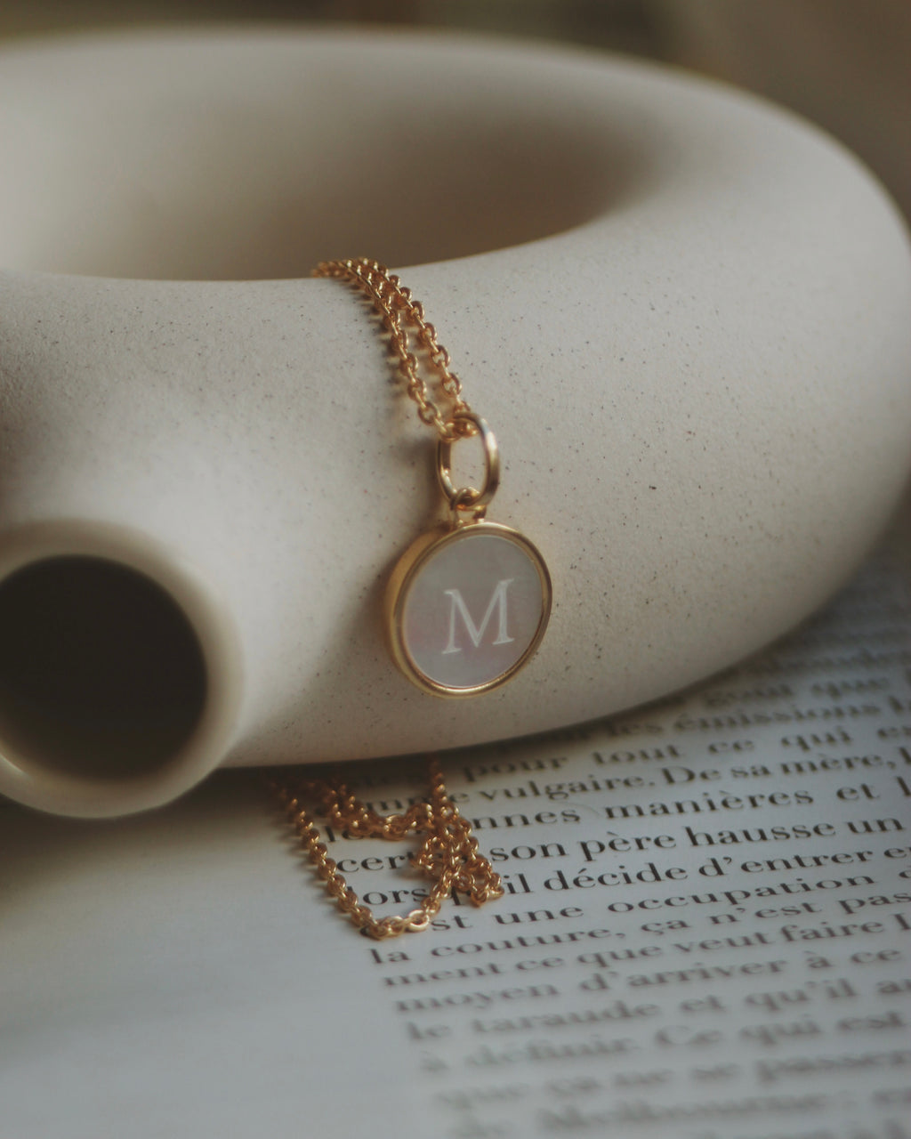Pendentif nacre (personnalisable)