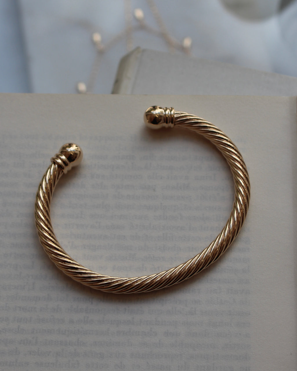 Bracelet jonc torsadé