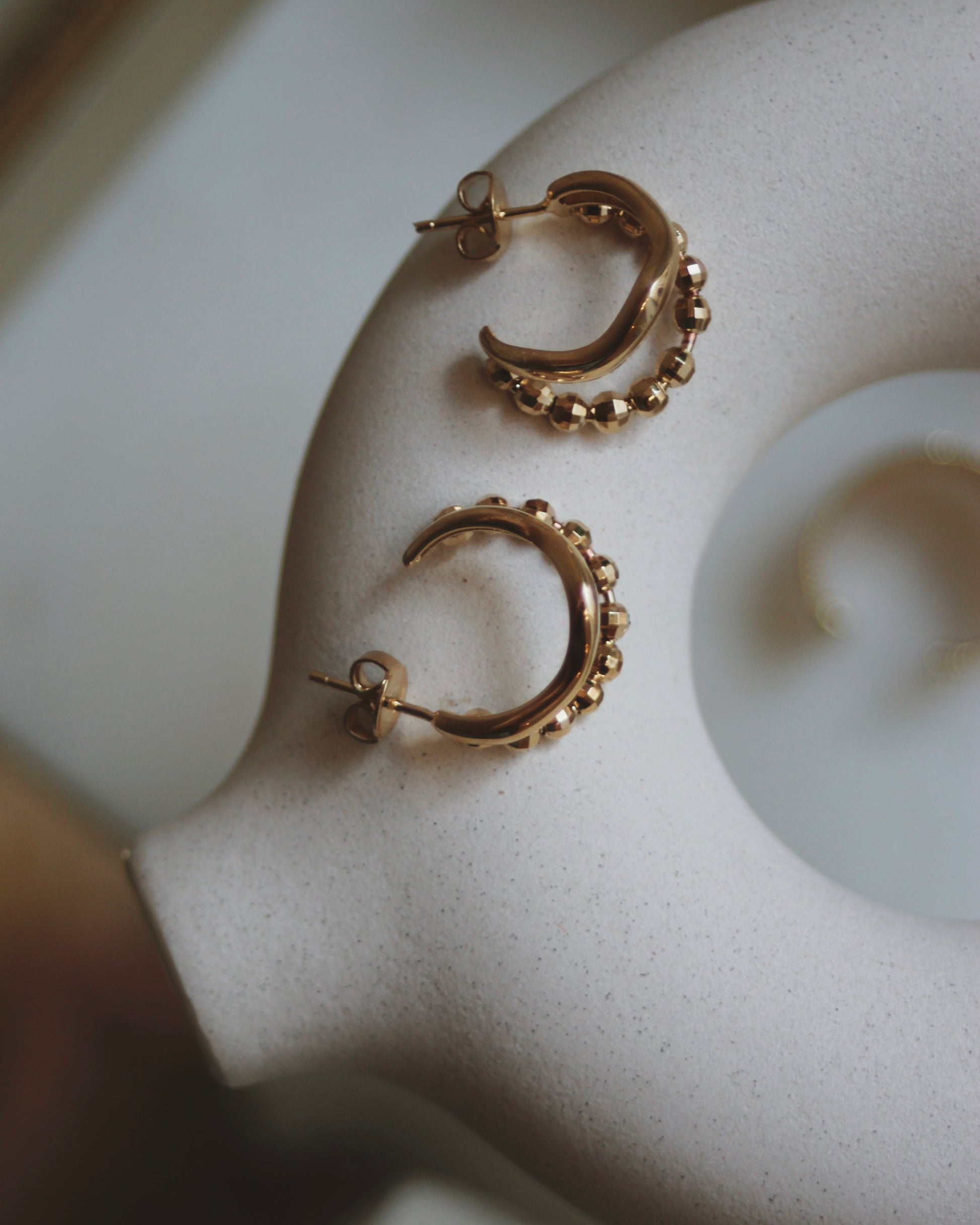 Boucles perles double