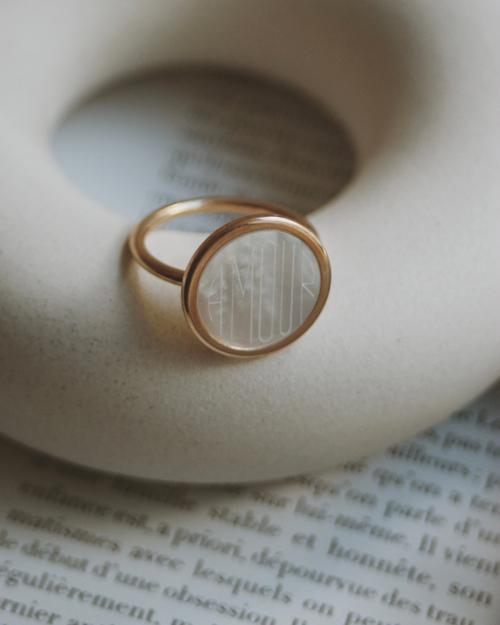 Bague Nacre (personnalisable)
