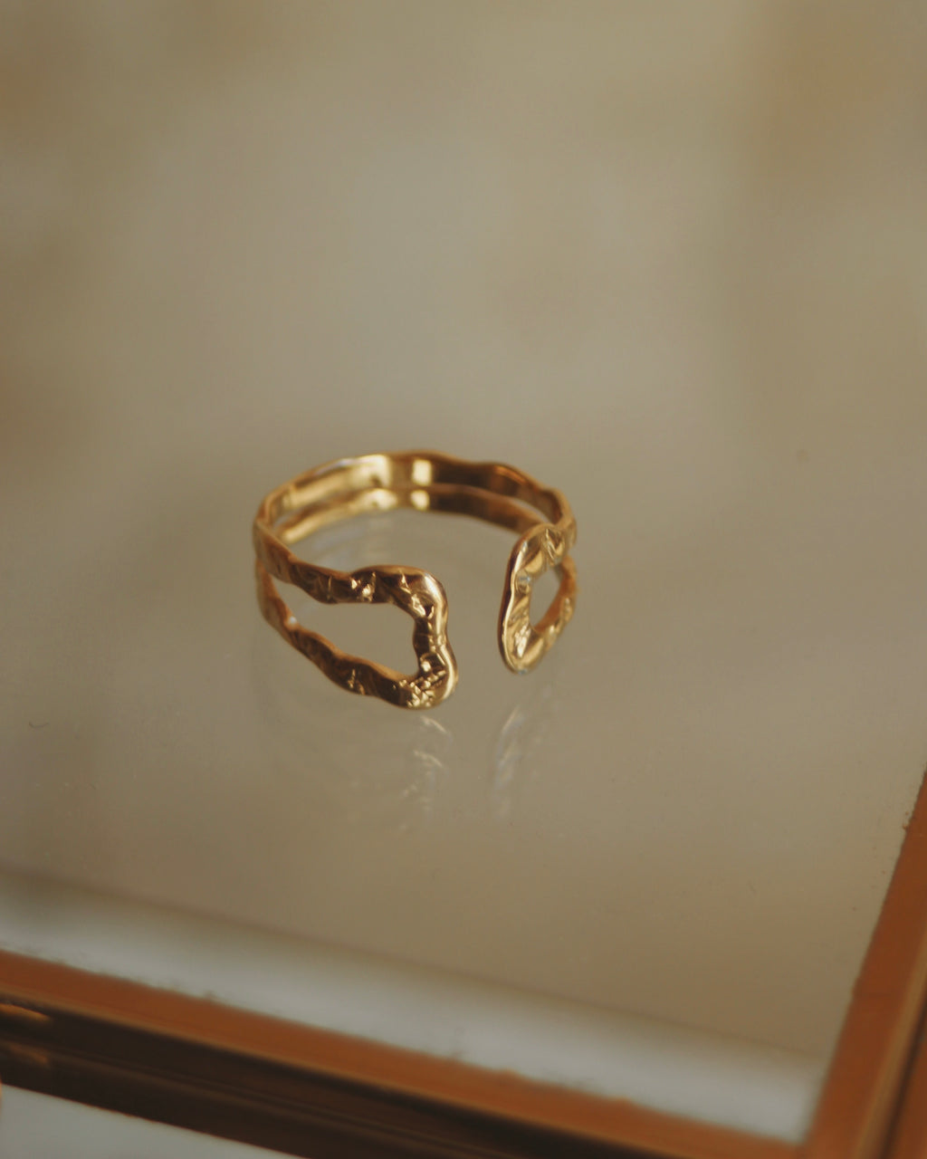 Bague martelée