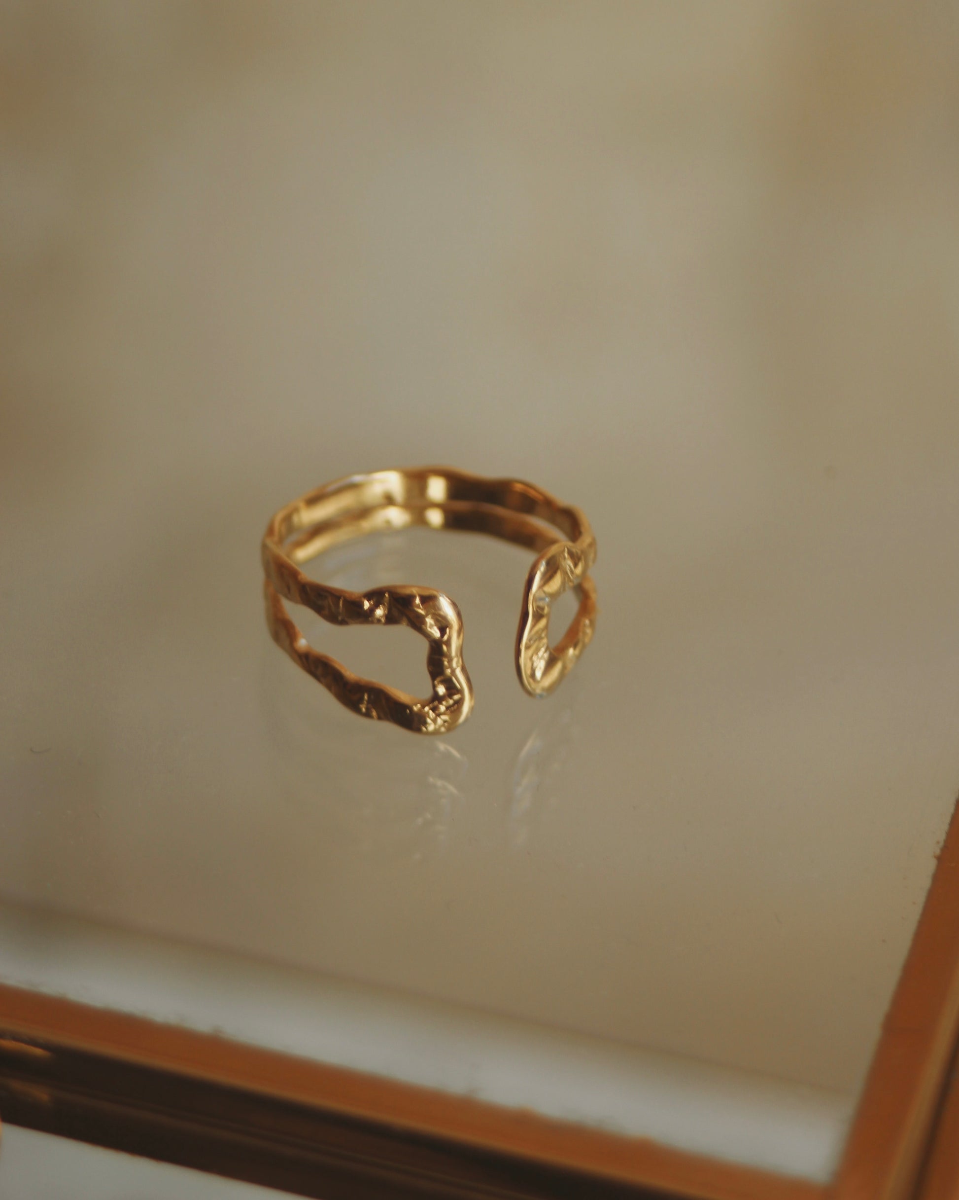 Bague martelée