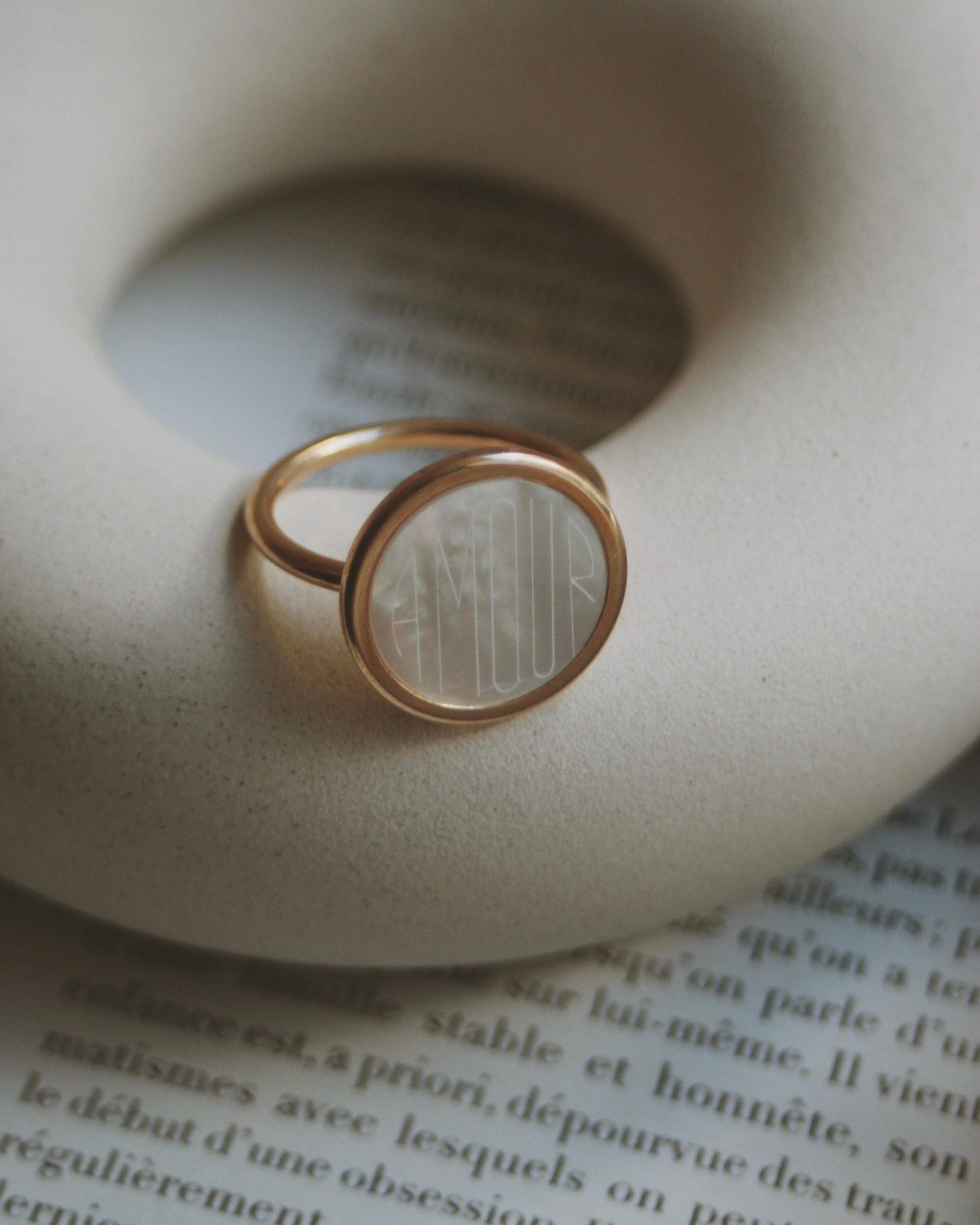 Bague Nacre (personnalisable)