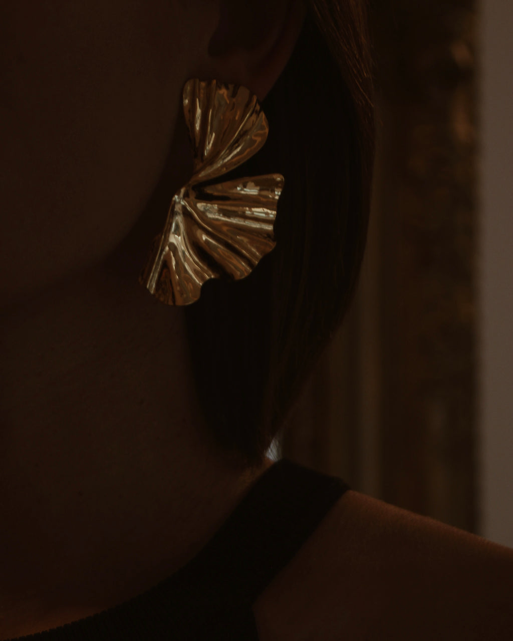 Boucles d'oreilles grand pétale