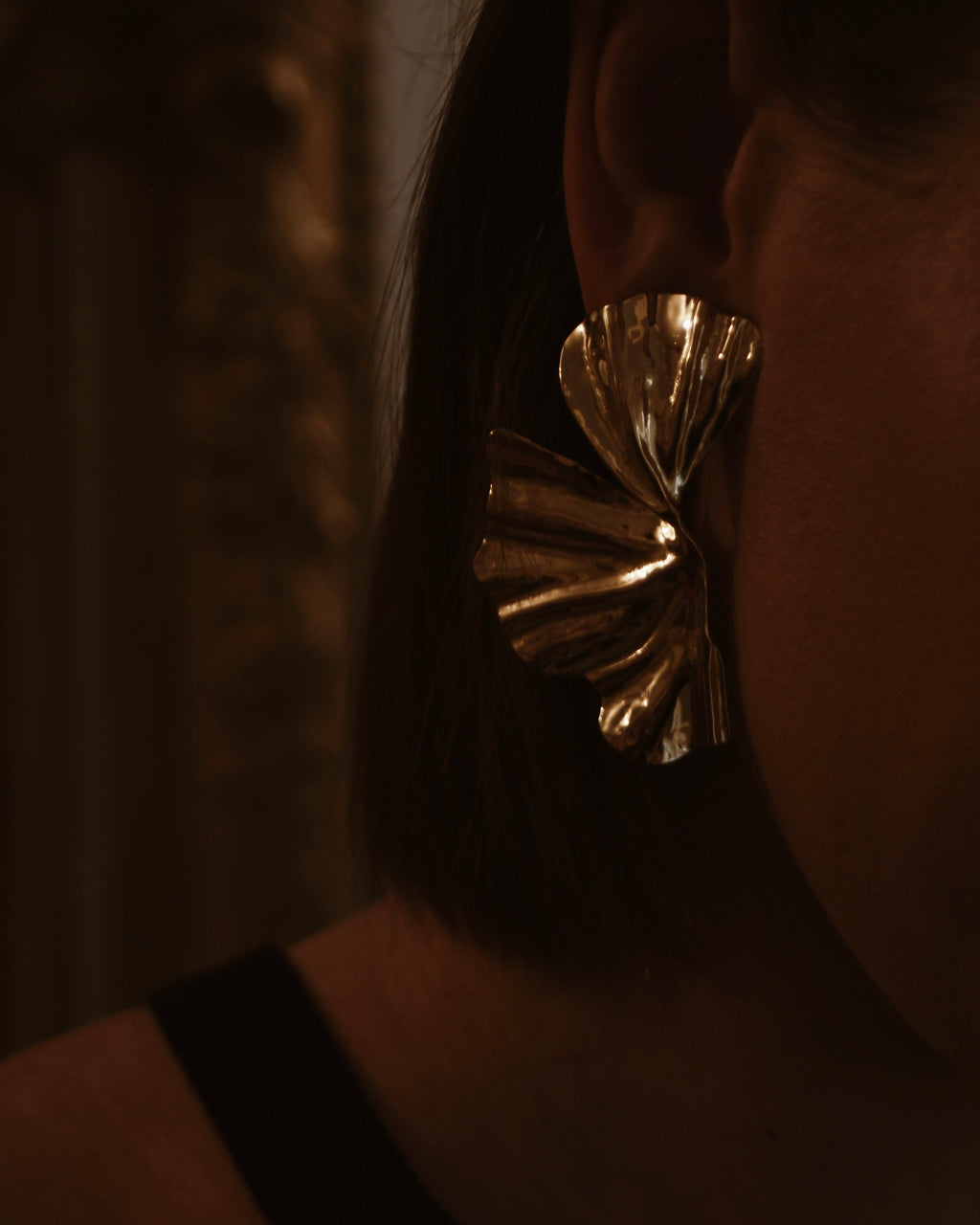 Boucles d'oreilles grand pétale