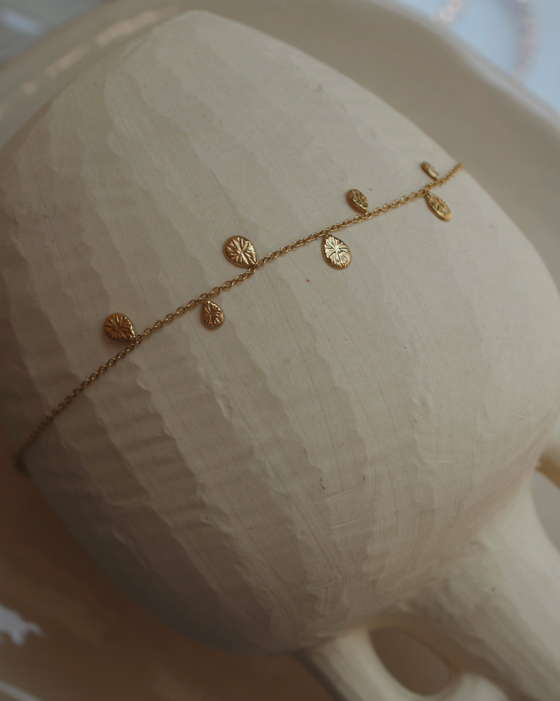 Bracelet goutte texturées