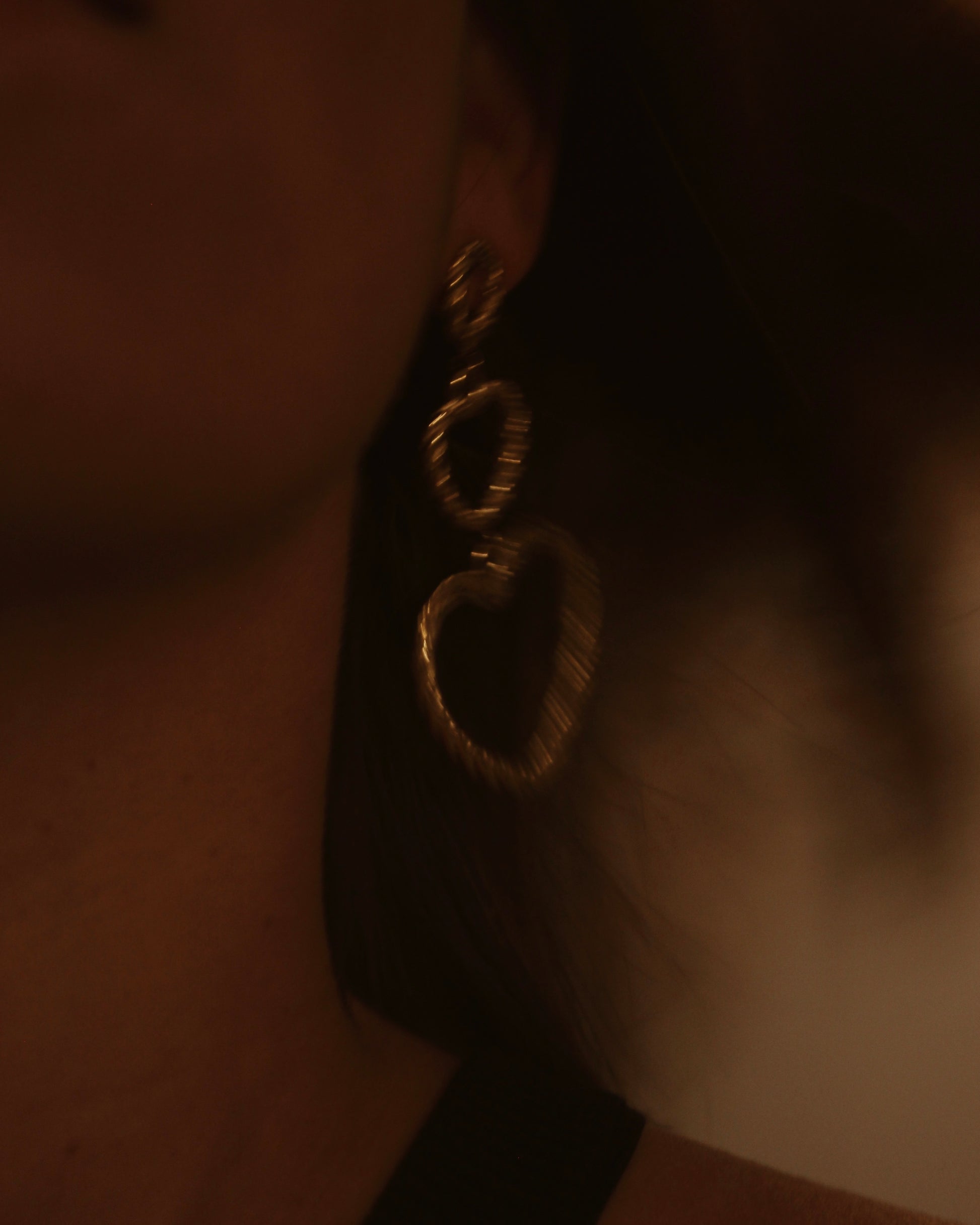 Boucles d'oreilles grand coeur