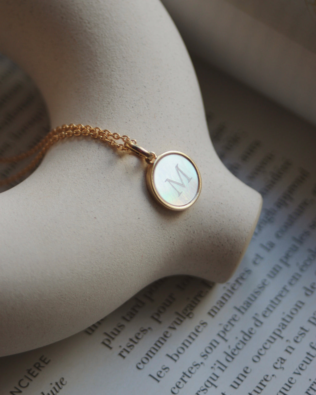 Pendentif nacre (personnalisable)
