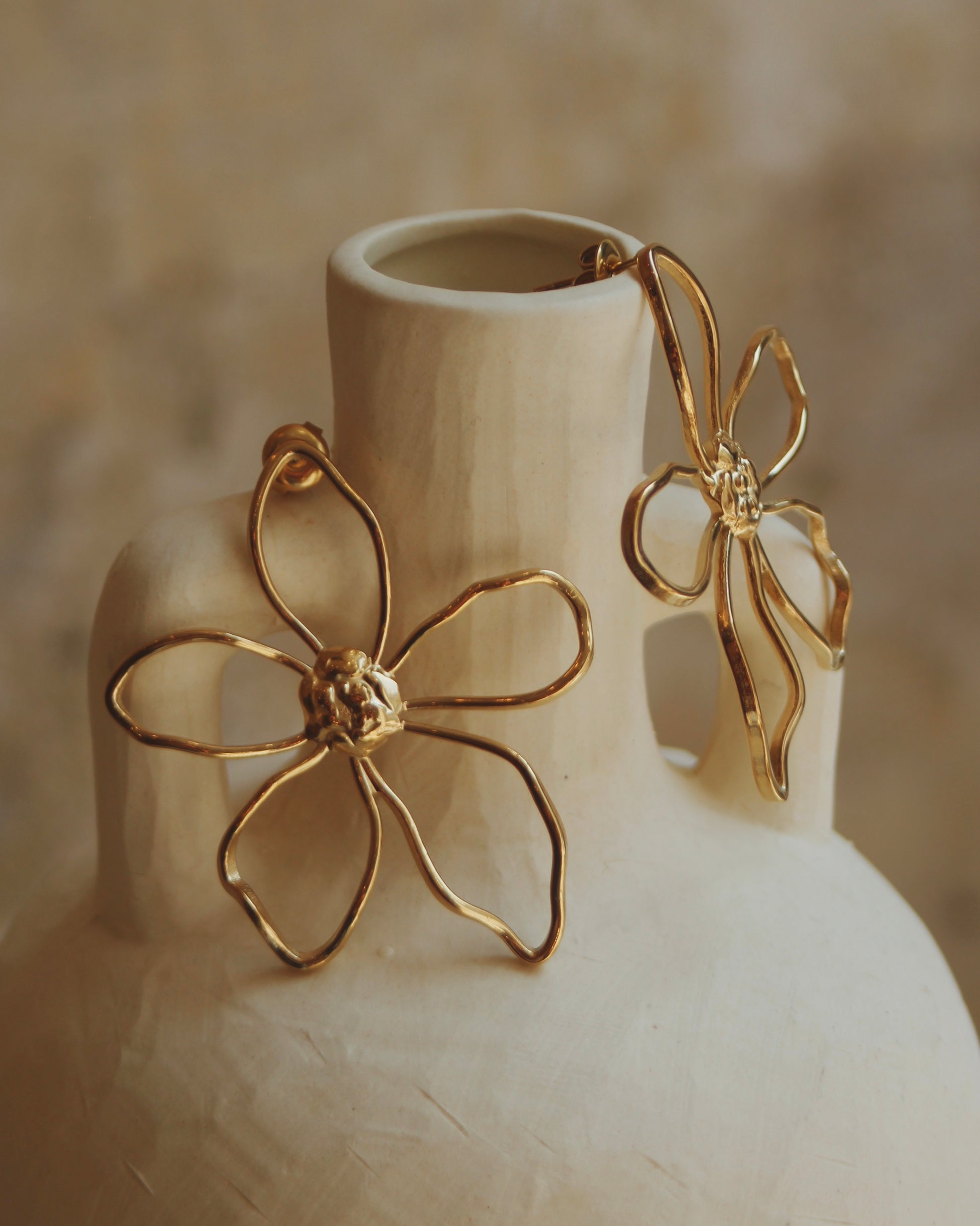 Boucles d’oreilles fleur