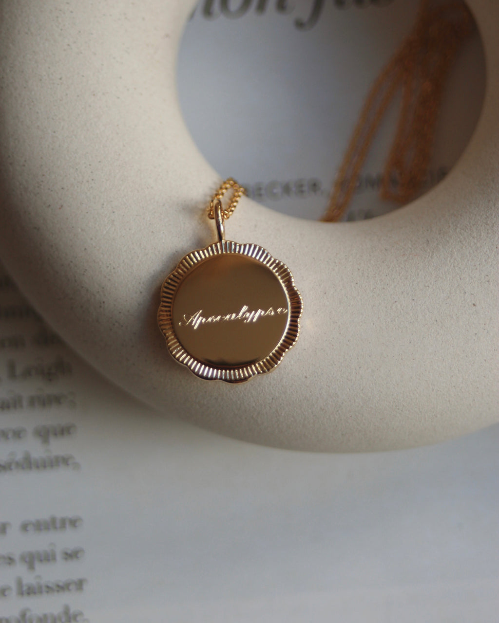 Médaille fleur (personnalisable)