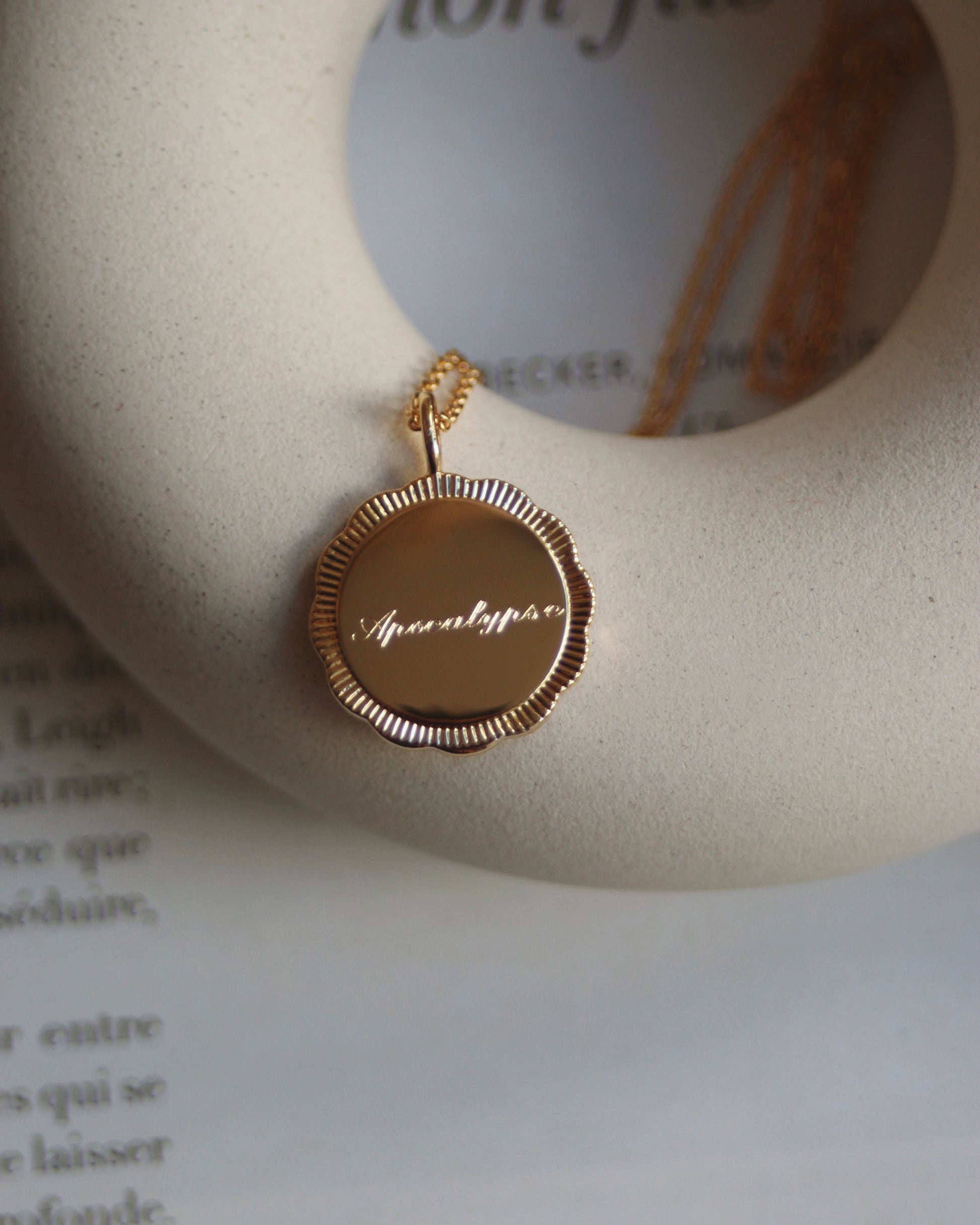 Médaille fleur (personnalisable)