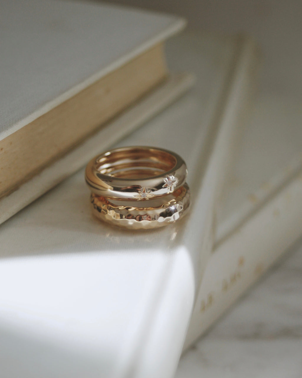 Bague martelée