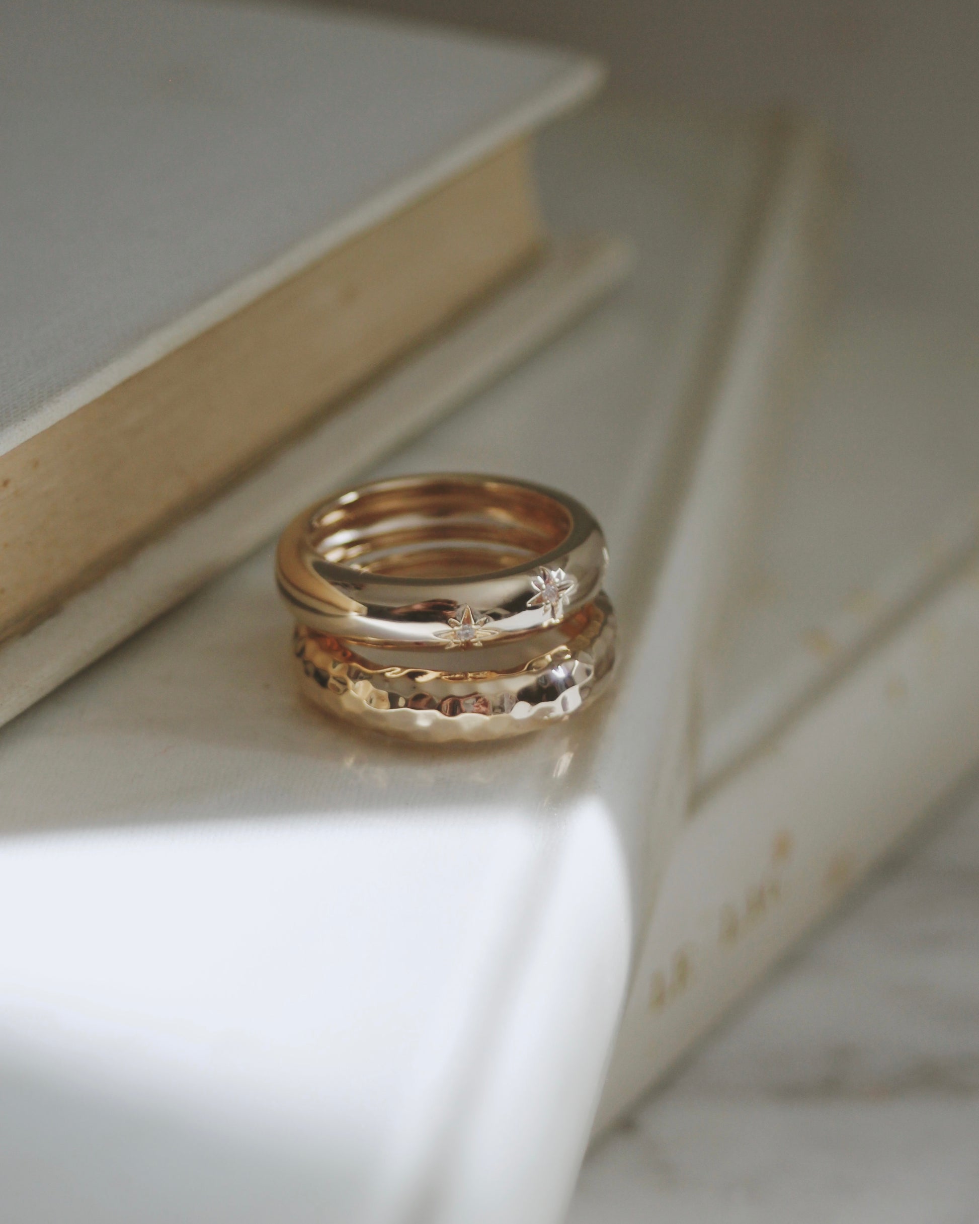 Bague martelée