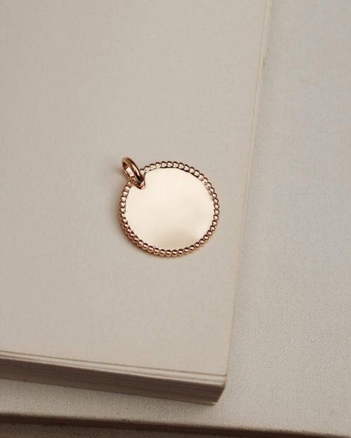 (Copie) Médaille contour perlé 20mm (personnalisable)