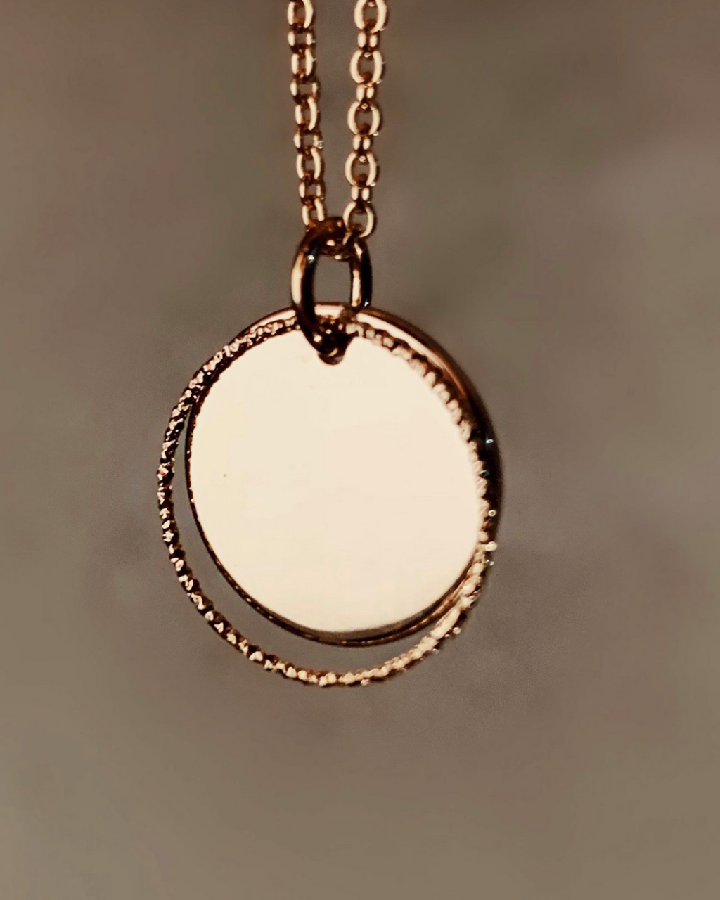Collier médaille cerclage 15mm (personnalisable)