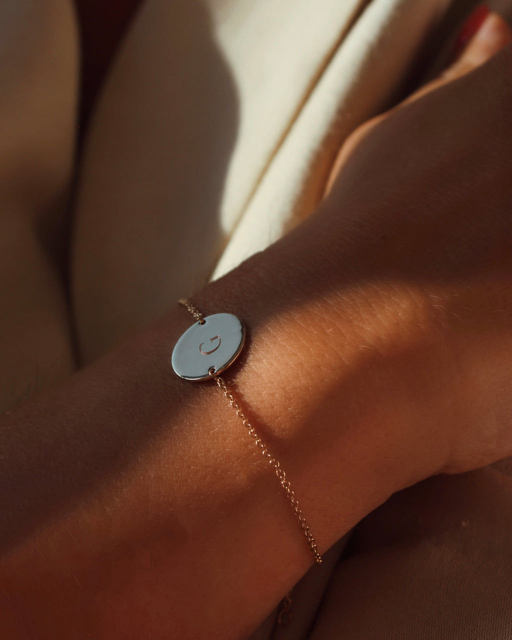 Bracelet médaille 15mm (personnalisable)